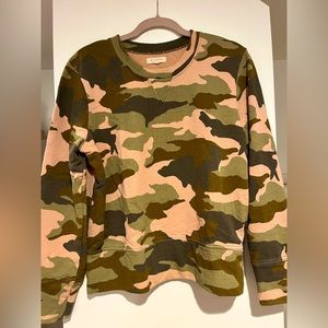 mile(s) by Madewell camo crewneck sweatshirt